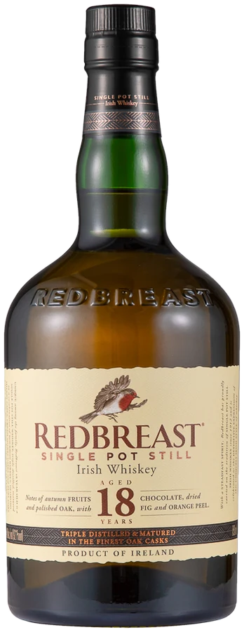 Redbreast 18 Year Old Irish whiskey bottle